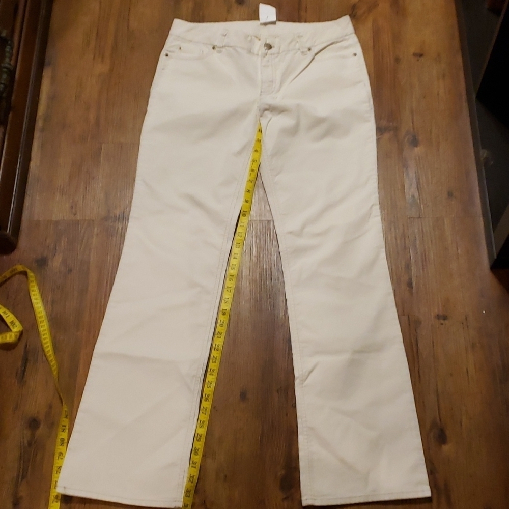 J crew NWT cream corduroy pants stretch vintage cord